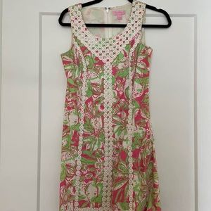 Pink & green Lilly Pulitzer Shift Dress